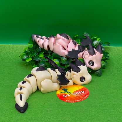 3D Printed Baby Dragon |  Fidget Gaming Buddy, Fantasy Decor & Collectible Gift - Six Sided Society