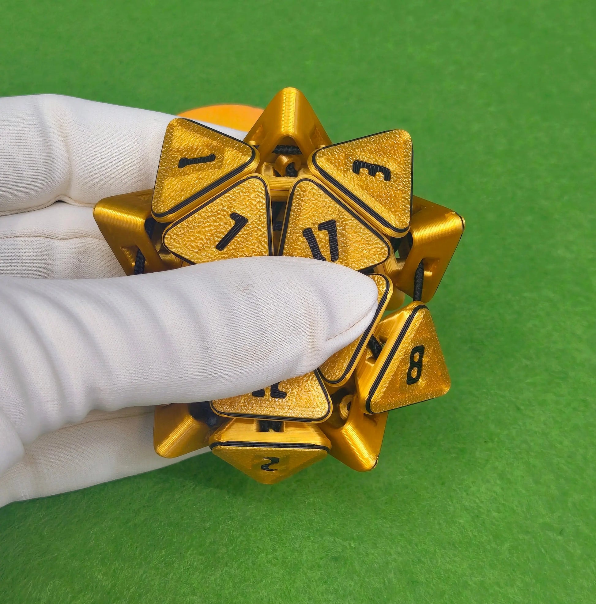 Fidget Dice | One Colour - Textured |3D Printed Squishy D20 for Tabletop Gamers & RPG Fans Six Sided Society