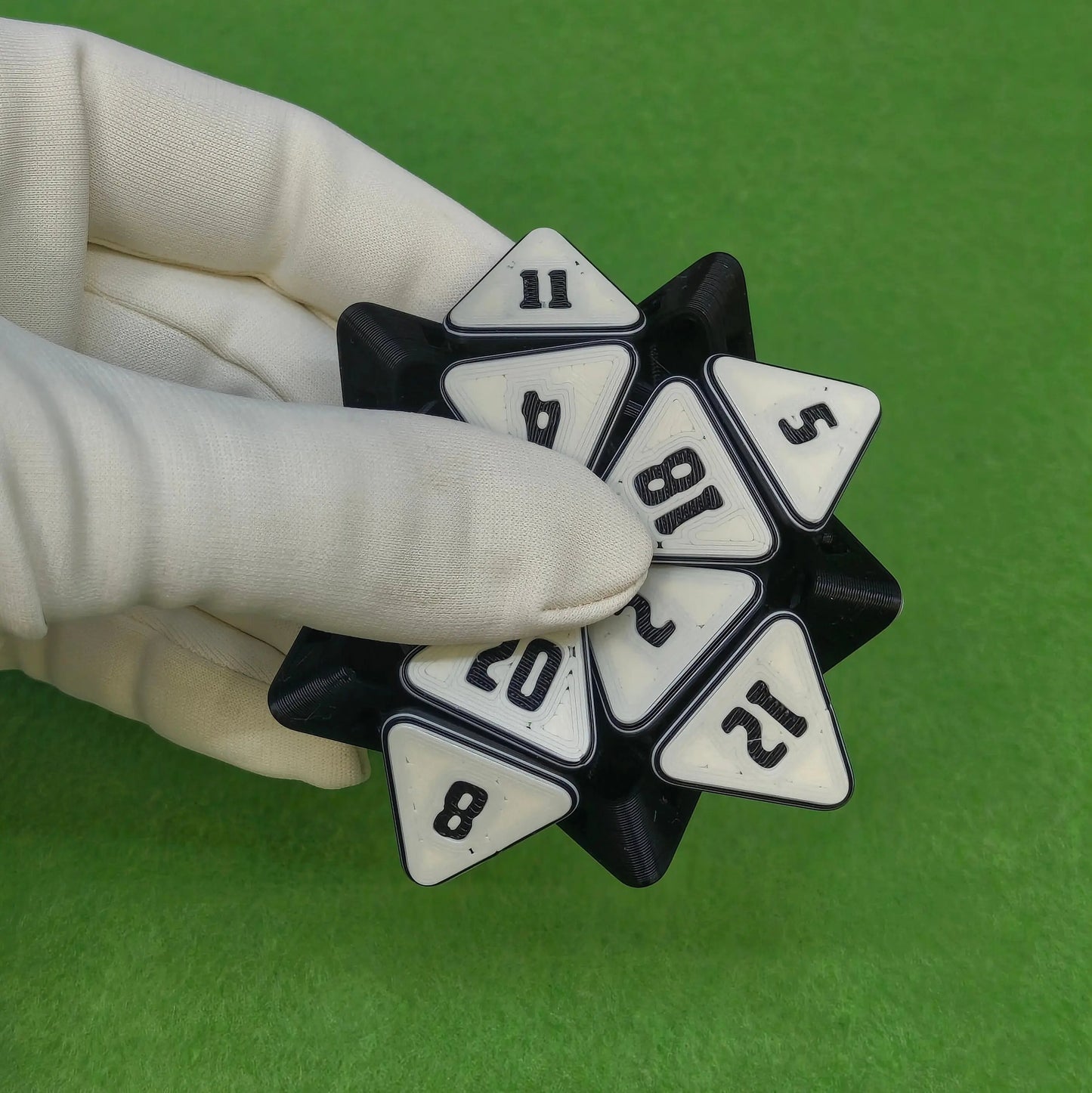 Fidget Dice | Smooth | 3D Printed Squishy D20 for Tabletop Gamers & RPG Fans Six Sided Society