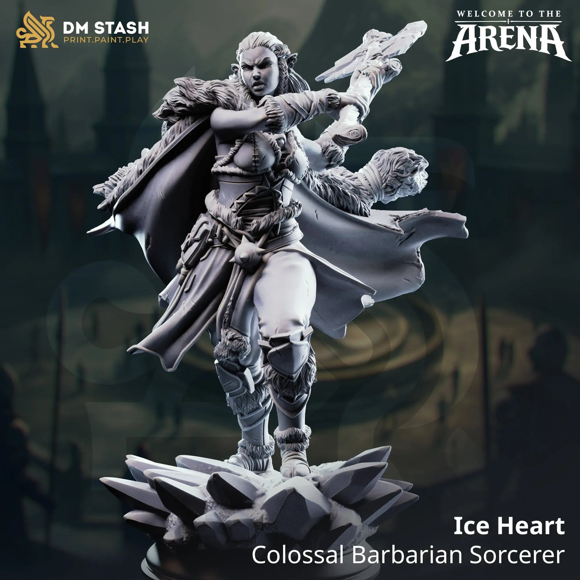 3D Printed Resin Miniature | 32mm Scale | The Arena - Colossal Six Sided Society