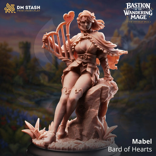 3D Printed Resin Miniature | 32mm Scale | Wandering Mage - Human Six Sided Society