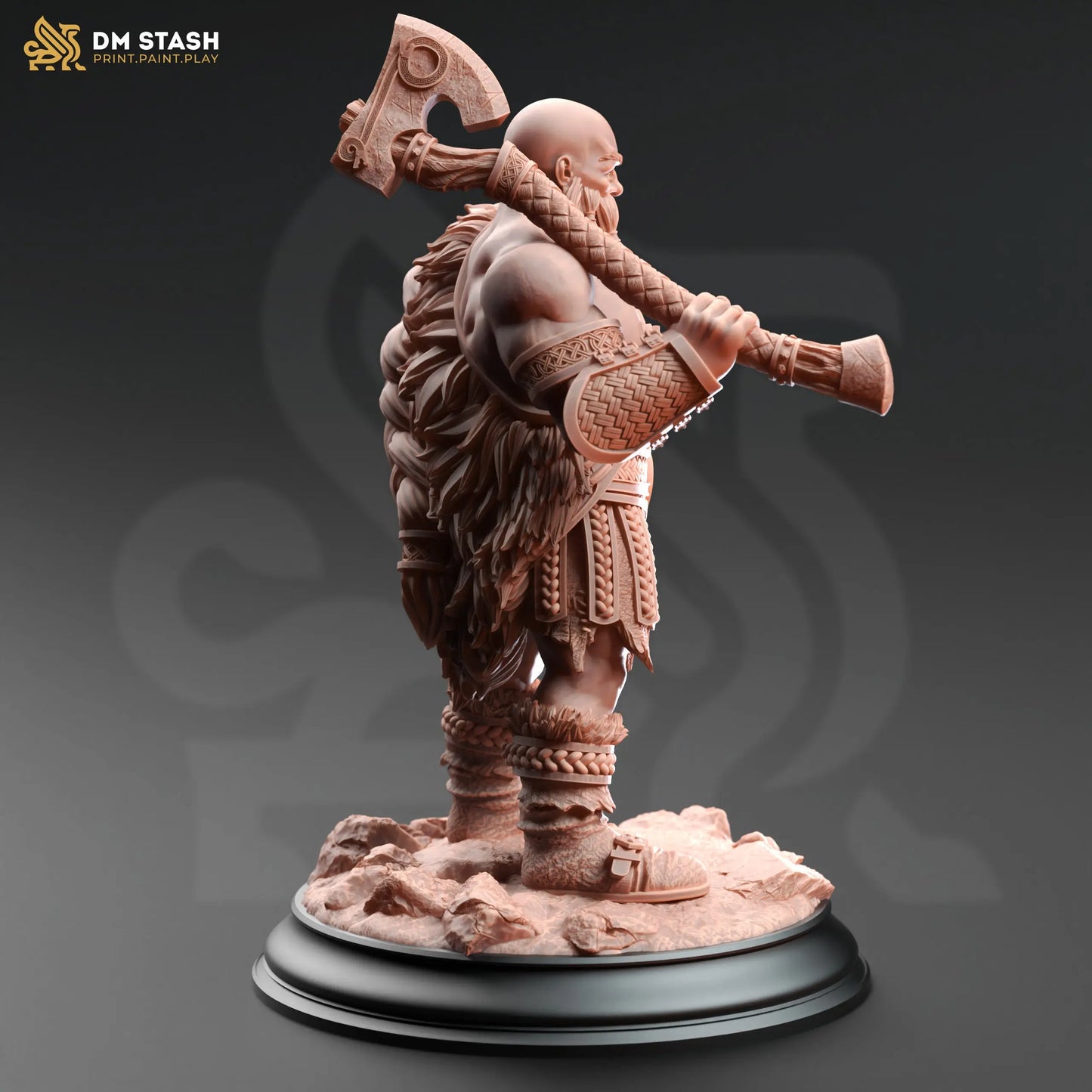3D Printed Resin Miniature | 32mm Scale |  The Wild Hunt - Dwarf - Six Sided Society