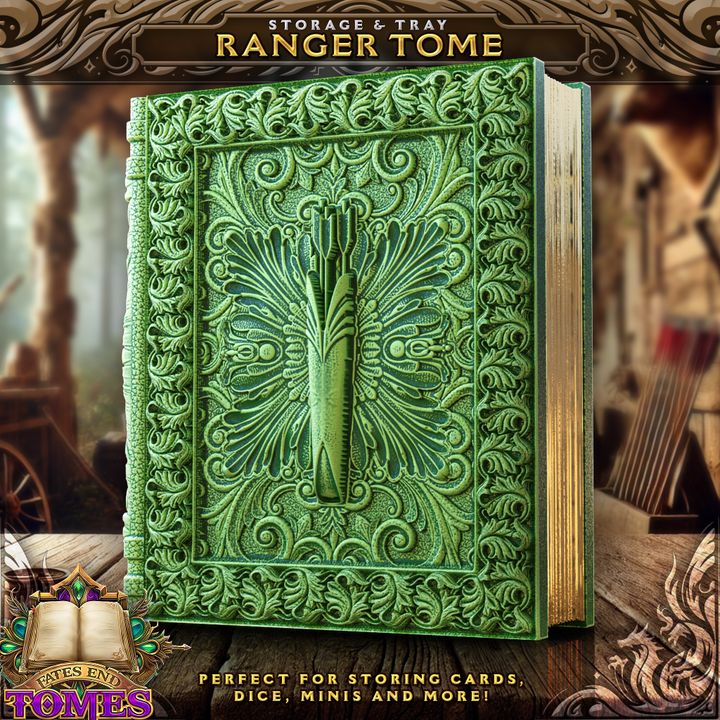 3D Printed Book Trinket Box | Small | Ranger Tome