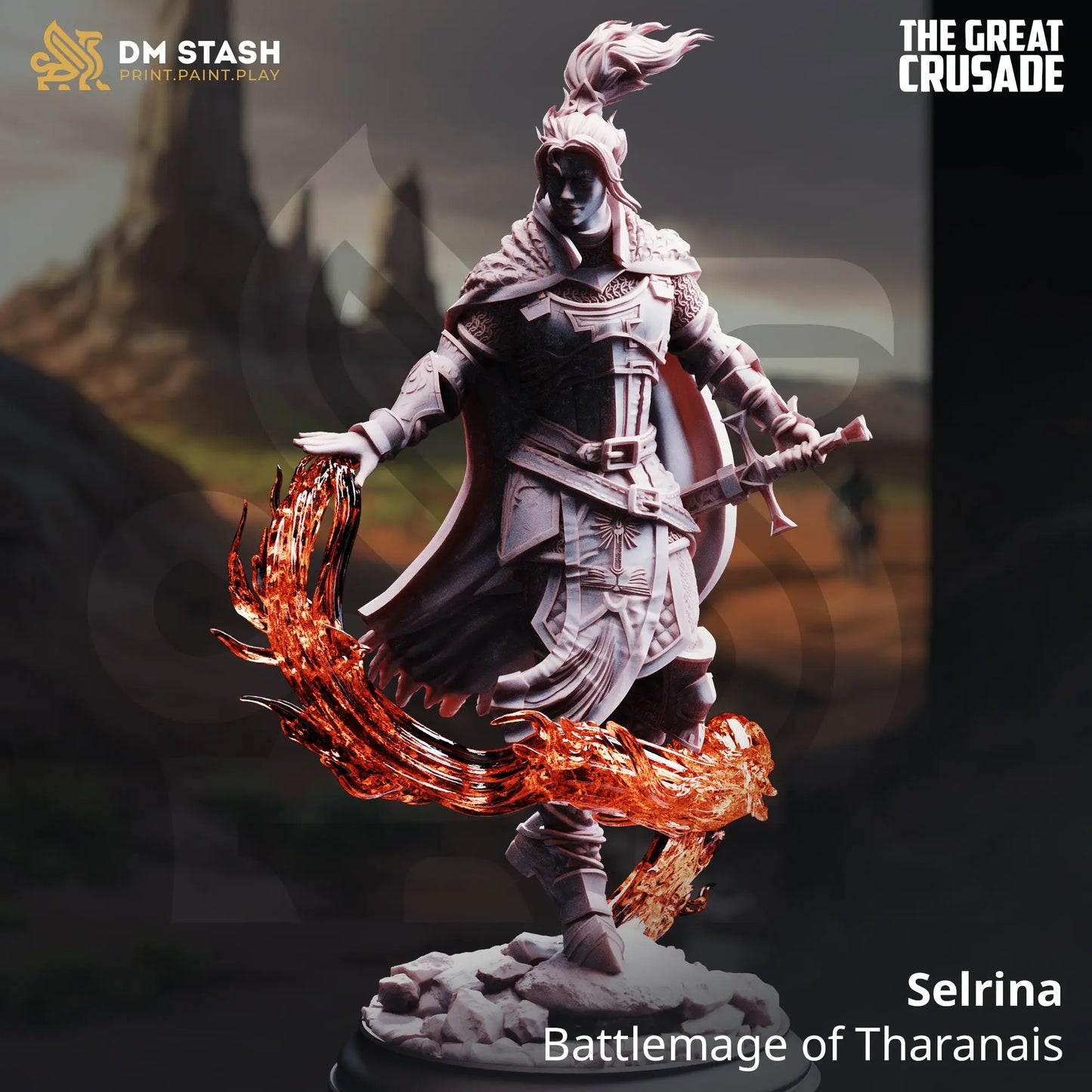 3D Printed Resin Miniature | 32mm Scale | The Great Crusade - Human - Six Sided Society Coventry UK