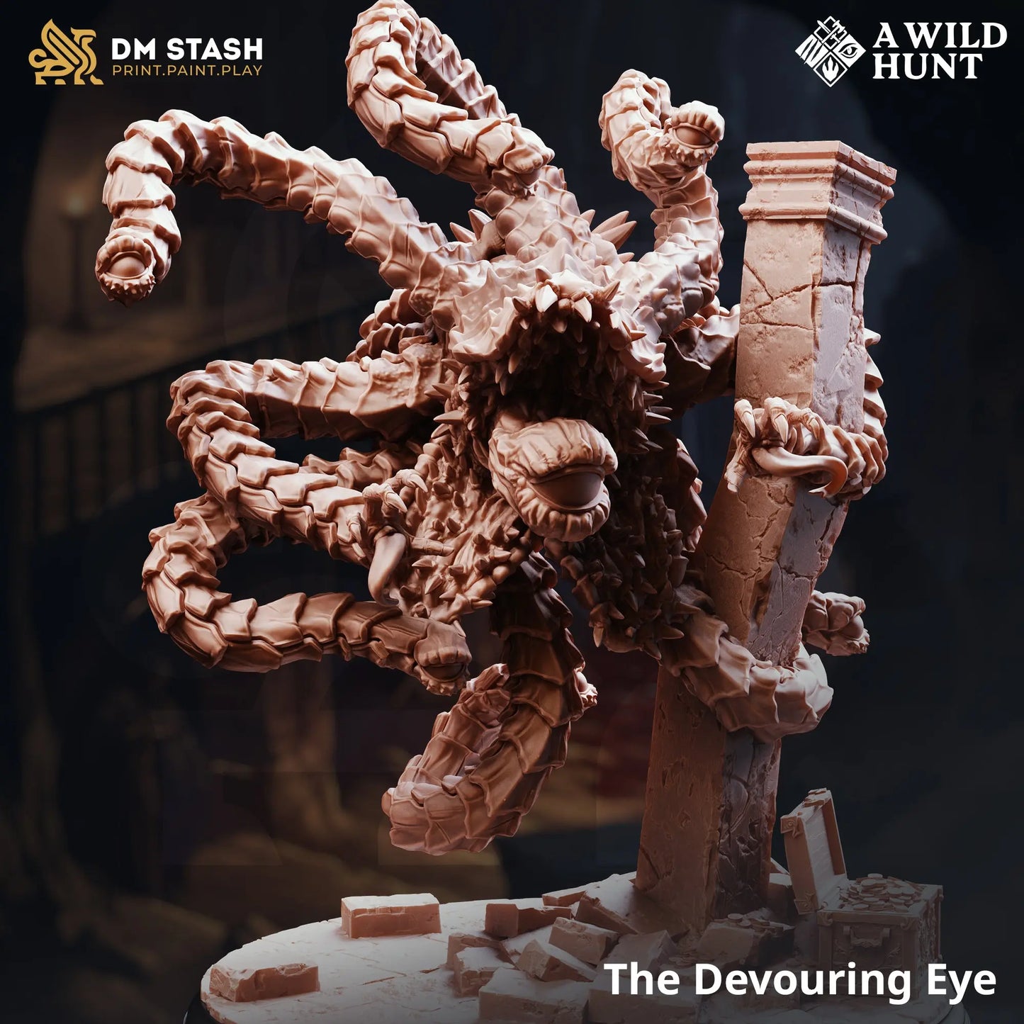 3D Printed Resin Miniature | Large Monstrosity | The Devouring Eye