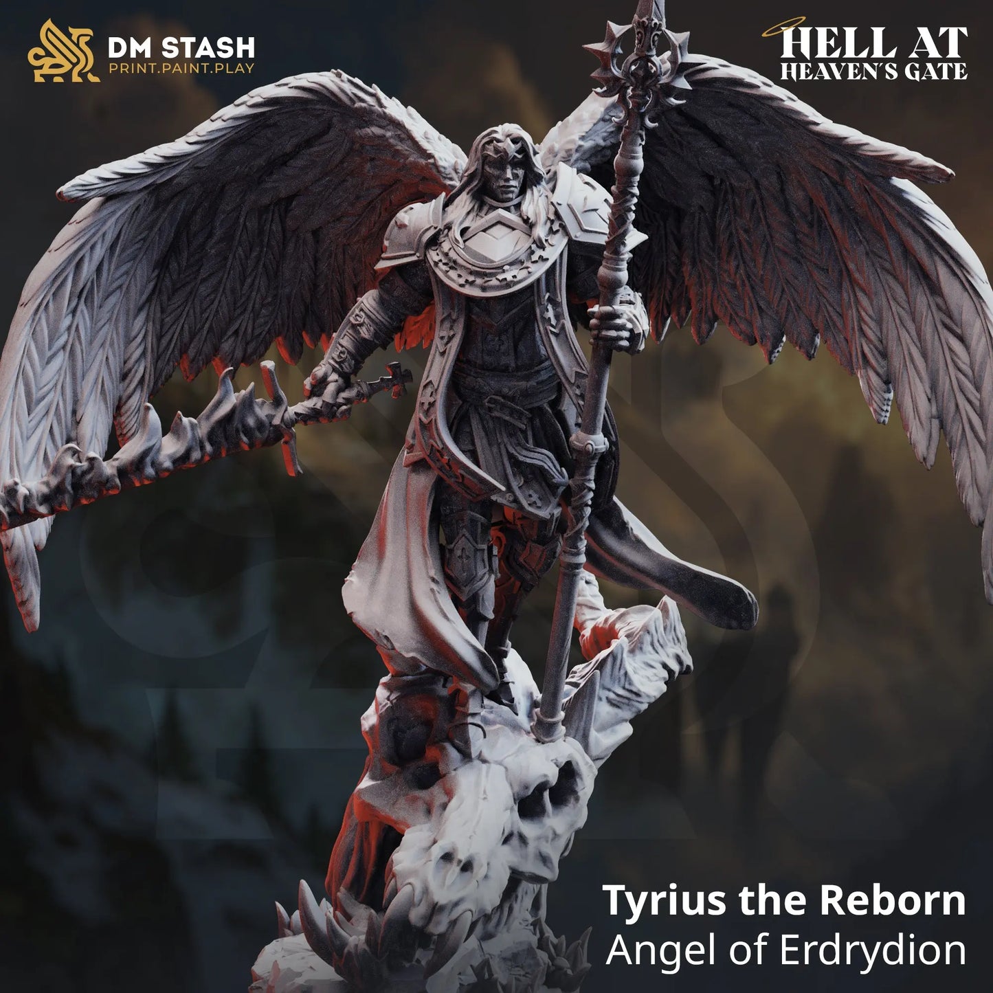 3D Printed Resin Miniature | 32mm Scale | Divine Gambit - Selvaneri - Six Sided Society UK