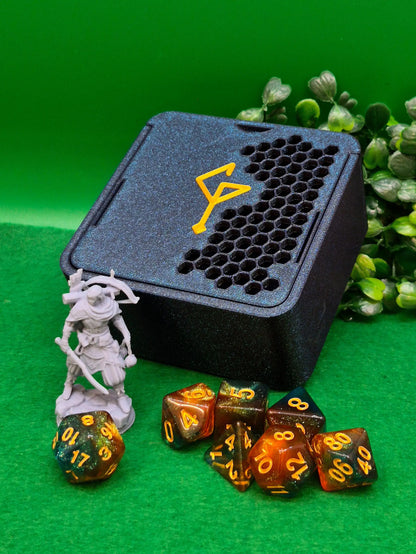 3D Printed Dice Box | Six Sided Society Brand Signature Dice Trinket Box | Medium Six Sided Society