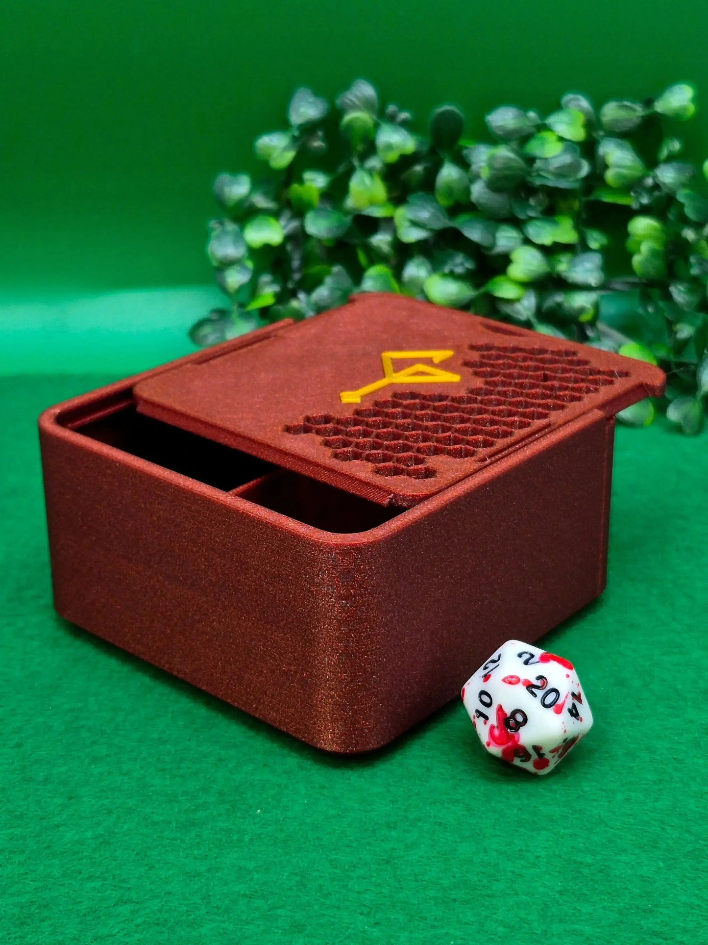 3D Printed Dice Box | Six Sided Society Brand Signature Dice Trinket Box | Medium Six Sided Society