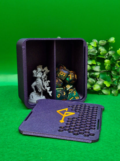 3D Printed Dice Box | Six Sided Society Brand Signature Dice Trinket Box | Medium Six Sided Society
