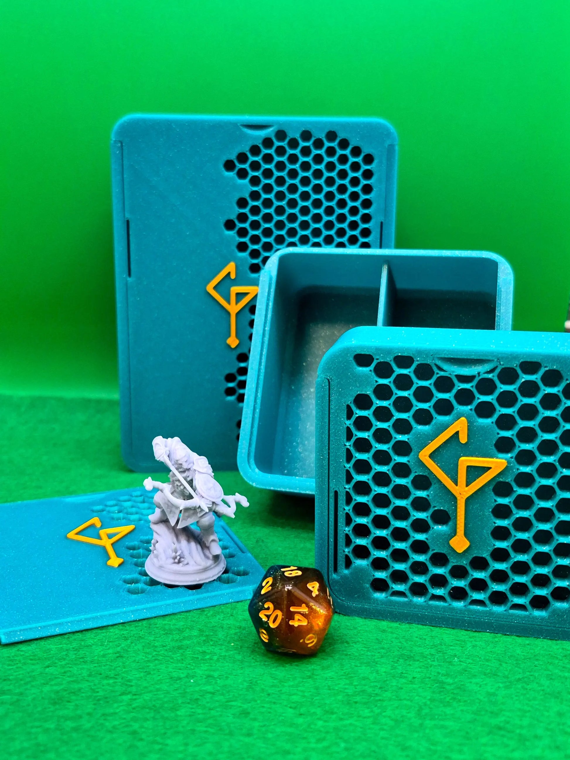 3D Printed Dice Box | Six Sided Society Brand Signature Dice Trinket Box | Large Six Sided Society