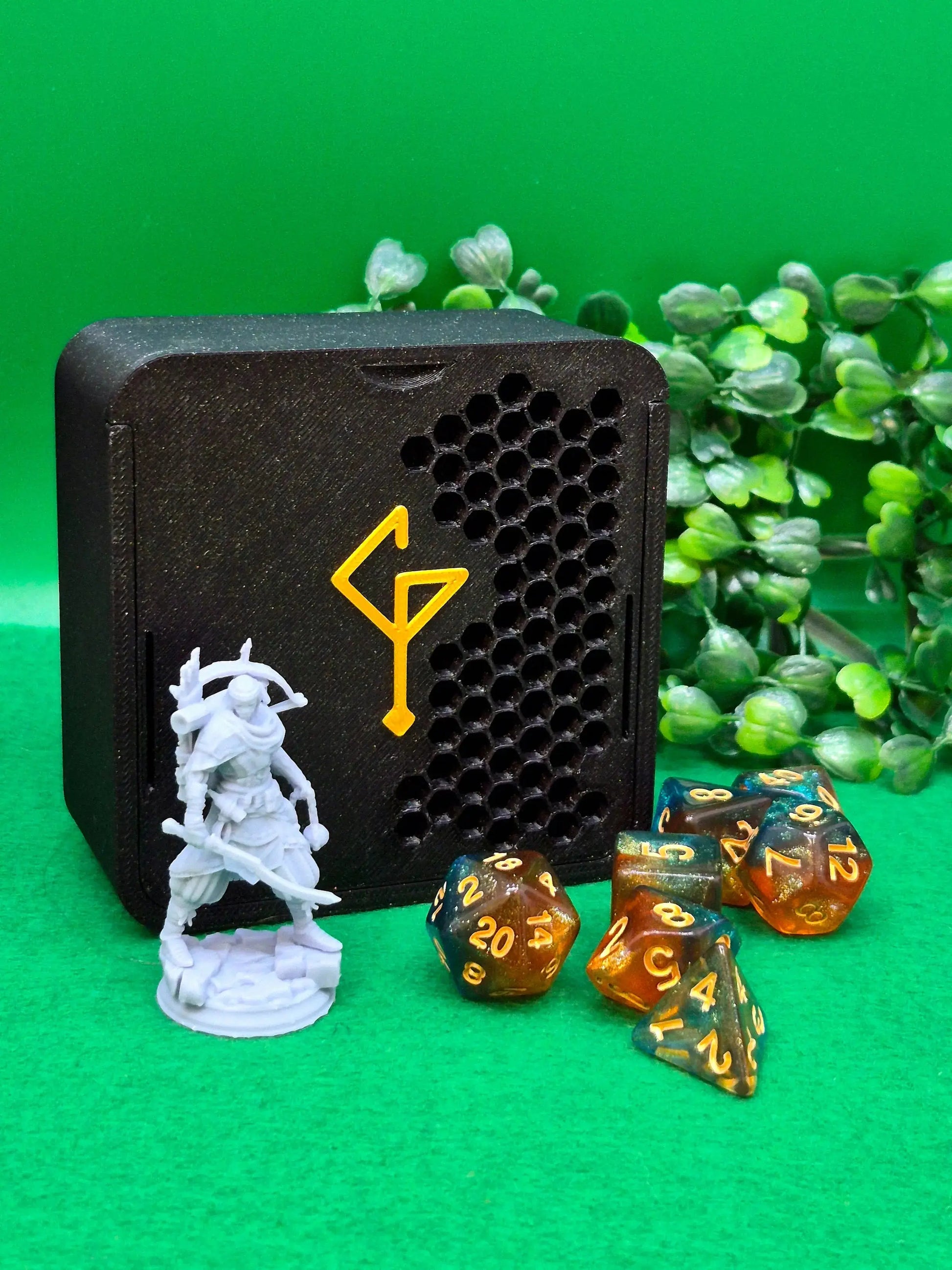 3D Printed Dice Box | Six Sided Society Brand Signature Dice Trinket Box | Medium Six Sided Society
